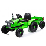 Elektrický traktor s vlečkou na diaľkové ovládanie 2,4G zelená